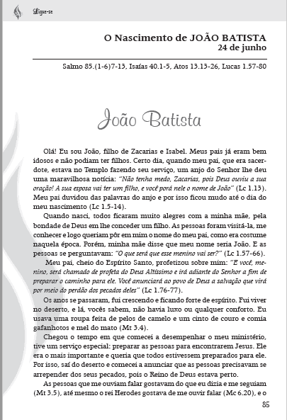 O Nascimento de João Batista (Ligue-se 12)