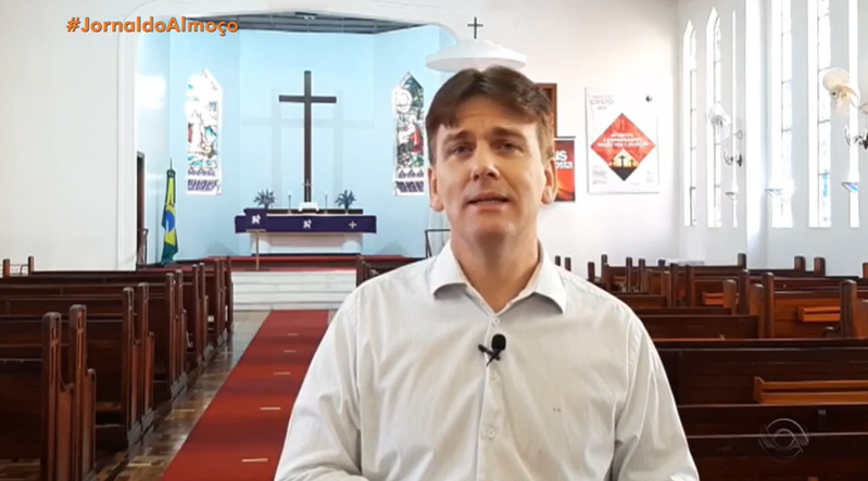Pastor Ismar Pinz, de Porto Alegre, RS, é destaque no Jornal do Almoço