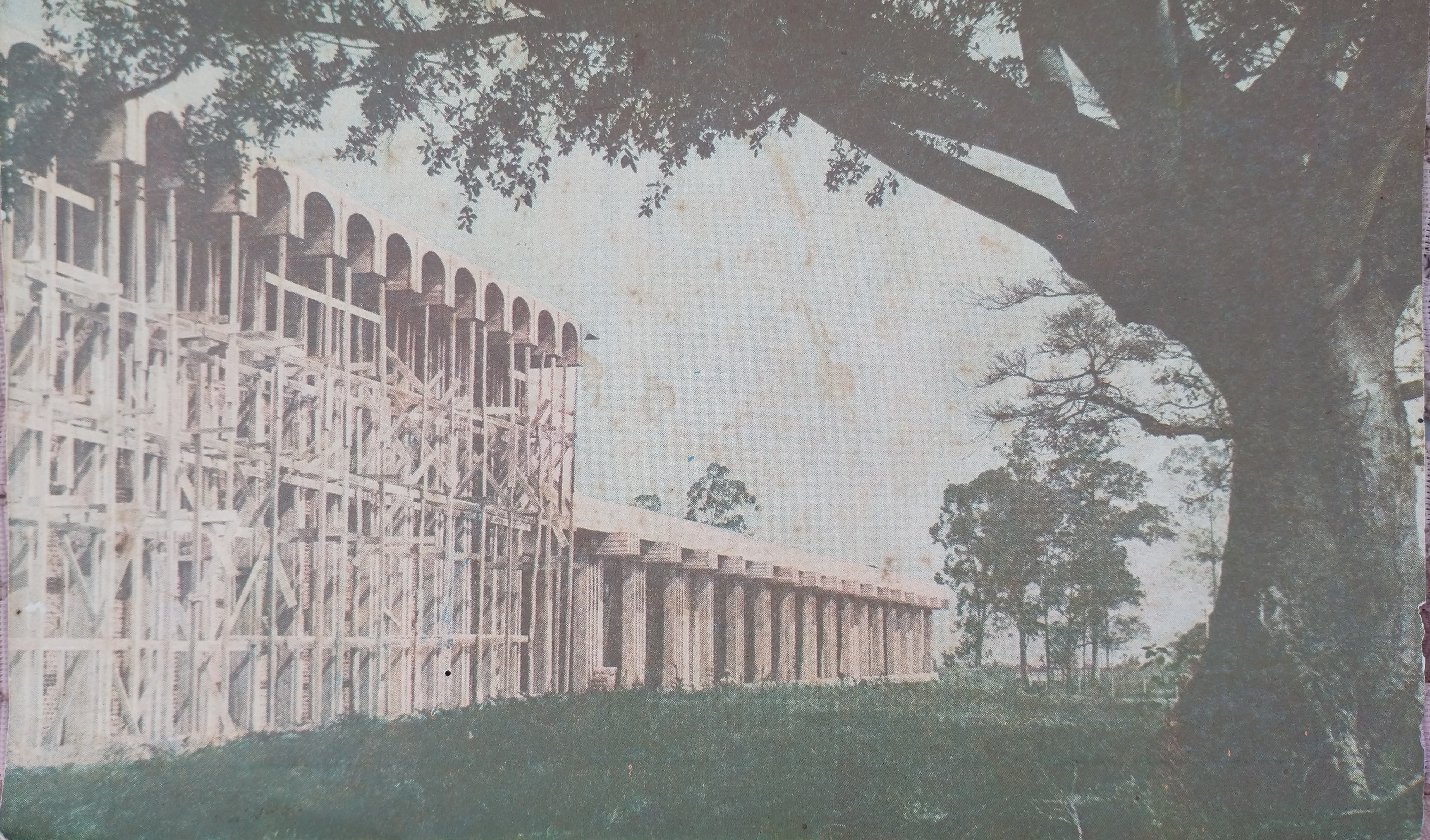 Construção do Colégio Concórdia em 1969