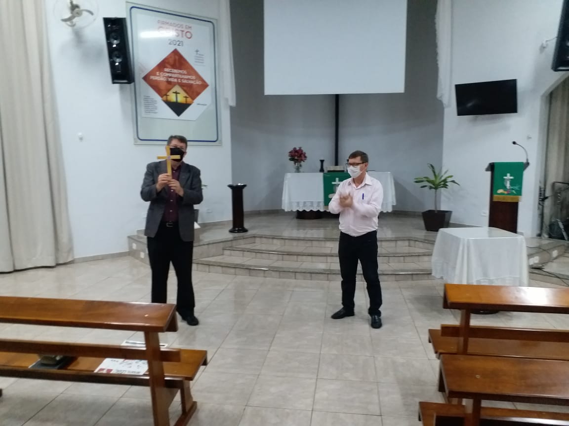 Pastor Geraldo Schüler em visita na cidade de Marechal Cândido Rondon, PR – Foto: Portal Rondon